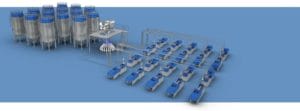 Diagram of Automated Resin Blending and Management System