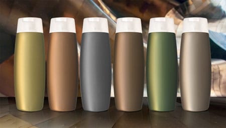 Muted Metal Bottle Colors