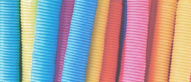 Colored polyolefin pipe